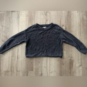 American Eagle Outfitters Charcoal Crew Neck Sweater
